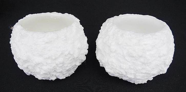 2 wassen houders voor theelichtjes, Maison & Meubles, Accessoires pour la Maison | Bougeoirs & Bougies, Comme neuf, Chandelier