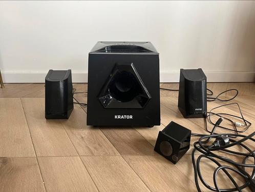 Krator 2.1 speakerset, Computers en Software, Pc speakers, Zo goed als nieuw, Ophalen