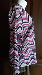 Prachtige Mayerline top 2 L zwart violet wit als nieuw, Mayerline, Overige kleuren, Blouse of Tuniek, Ophalen of Verzenden