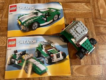 Lego Creator 6743, street speeder, complet, Enlèvement ou Envoi, Utilisé, Ensemble complet, Lego