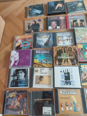 Doos vol CD'S van kleinkunst tot hardrock tot...