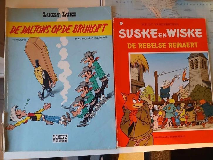Lot van 2 stripverhalen Lucky Luke en Suske & Wiske, Boeken, Stripverhalen, Zo goed als nieuw, Meerdere stripboeken, Ophalen