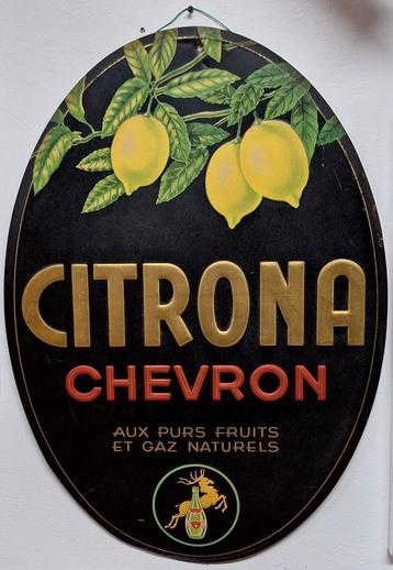 Plaque publicitaire Chevron Citrona 1939