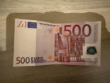 500€ biljet, Jean Claude Trichet beschikbaar voor biedingen