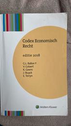 Codex economisch recht editie 2018, Ophalen of Verzenden, Gelezen, Hoger Onderwijs