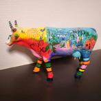Vache décorative résine peinte à la main pop art 32 x 21 cm, Enlèvement, Comme neuf