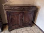 Antieken Dressoirkast met twee deuren en één lade, Ophalen, Gebruikt, Hard Labeur stijl, Kersenhout