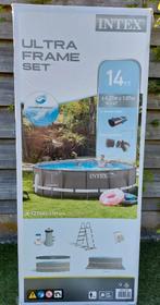 Intex zwembad + zandfilter+ zoutwater + verwarming, Ophalen, Gebruikt