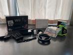 Wii + Wii Wheel + 7 spellen, Ophalen, Zo goed als nieuw, Met 2 controllers, Met games