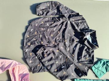 Zwarte blouse hemd met dieren, JBC, 128 beschikbaar voor biedingen