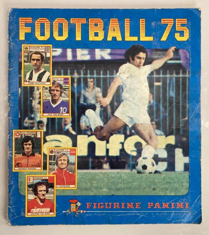 Panini - Album Football 75 - België, figuren, collectie, Verzamelen, Sportartikelen en Voetbal, Gebruikt, Poster, Plaatje of Sticker