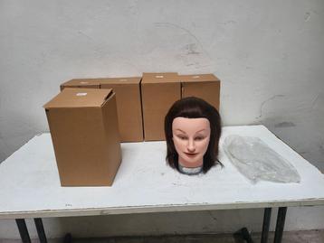 Heads-Up - Kappershoofd Lea - Bruin Haar - 15 cm (Nieuw) beschikbaar voor biedingen