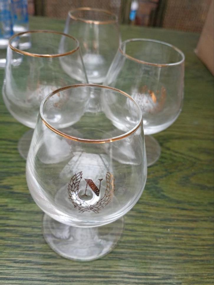 Ikonische borrelglazen, Napoleon cognac, Pėre Maloire, Bols, Verzamelen, Glas en Drinkglazen, Zo goed als nieuw, Borrel- of Shotglas