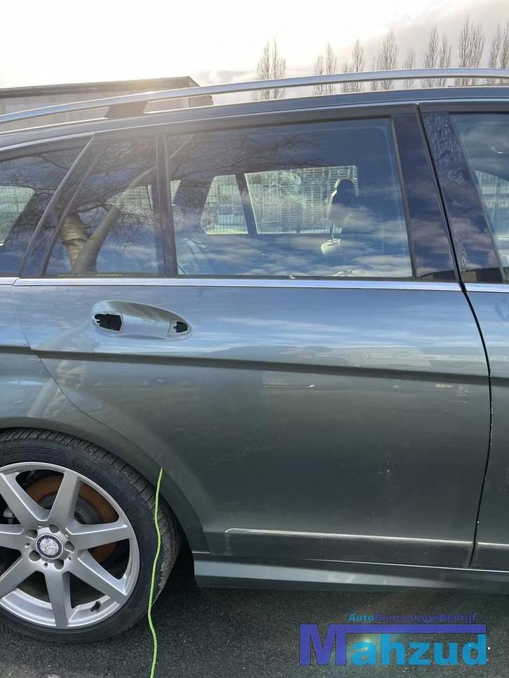 MERCEDES C S204 Groen 779 rechts Achter deur 2011-2013, Auto-onderdelen, Carrosserie, Deur, Mercedes-Benz, Achter, Rechts, Gebruikt