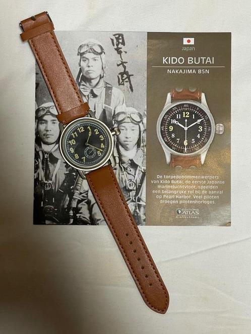 Japans piloten horloge - replica 2WO - Atlas Editions, Verzamelen, Militaria | Algemeen, Luchtmacht, Overige typen, Ophalen of Verzenden