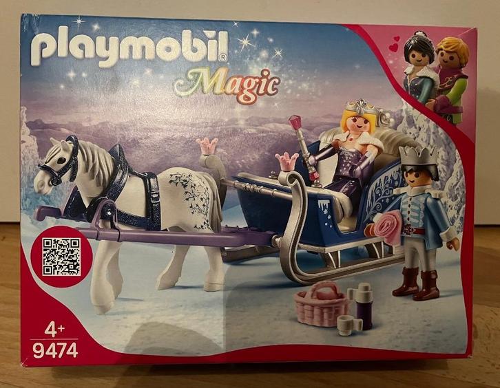 PLAYMOBIL Koninklijk paar met slee - 9474, Kinderen en Baby's, Speelgoed | Playmobil, Zo goed als nieuw, Complete set, Ophalen of Verzenden