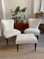 Belles chaises de cocktail vintage avec repose-pieds, Vintage, Enlèvement, Utilisé, Moins de 75 cm