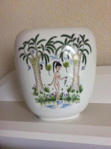 Magnifique vase vintage/Les amoureux de Peynet, Enlèvement ou Envoi