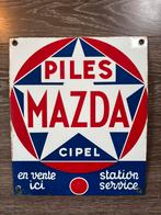 Emaille bord Mazda Piles, Verzamelen, Merken en Reclamevoorwerpen, Ophalen