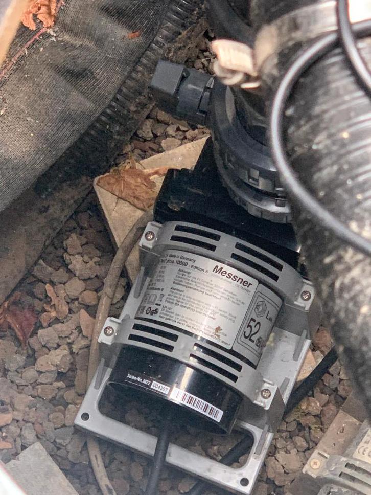 zwemvijver filterpomp en stofzuigerpomp, Tuin en Terras, Vijver-toebehoren, Zo goed als nieuw, Vijverpomp, Ophalen