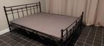 Cadre de lit en fer forgé, Maison & Meubles, Chambre à coucher | Lits, 160 cm, Comme neuf, Deux personnes, Noir