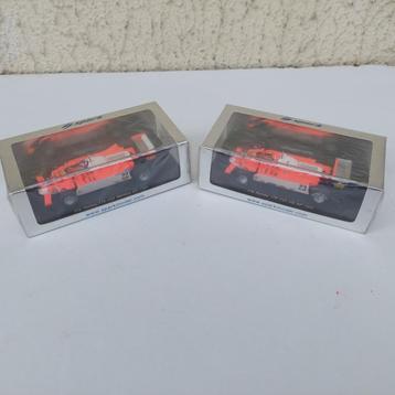 2 X SPARK 1/43 ALFA ROMEO 179 GP 1980 N 22 MONACO + N 23 US  disponible aux enchères