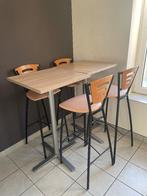 Table haute avec 4 chaises, Maison & Meubles, Enlèvement, Utilisé
