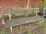 Metalen tuinbank met houten zitting, Tuin en Terras, Tuinbanken, Ophalen, Gebruikt