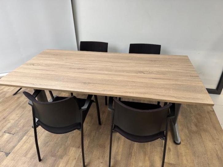 Vergadertafel Work 200 x 100 aluminium, Huis en Inrichting, Tafelkleden, Ophalen of Verzenden