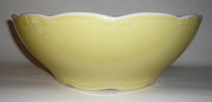 BOCH FRERES LA LOUVIERE SLAKOM VORM CAPRI OPALINE JAUNE, Antiek en Kunst, Antiek | Keramiek en Aardewerk, Ophalen of Verzenden