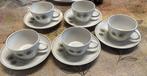 Vintage set van 5 kopjes en schotels - Dulevo porselein, Antiek en Kunst, Antiek | Servies los, Ophalen of Verzenden