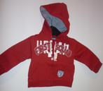 X27.Sweat à capuche zippé pour garçon d'un an. Taille 74, Kinderen en Baby's, Babykleding | Maat 74, Ophalen of Verzenden, Zo goed als nieuw