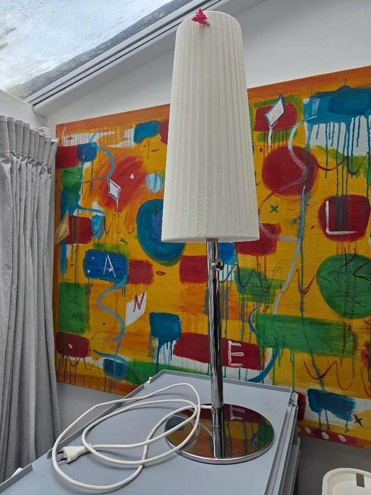 Vintage IKEA 365+ Lunta - Design tafellamp, Huis en Inrichting, Lampen | Tafellampen, Gebruikt, 75 cm of meer, Metaal, Overige materialen