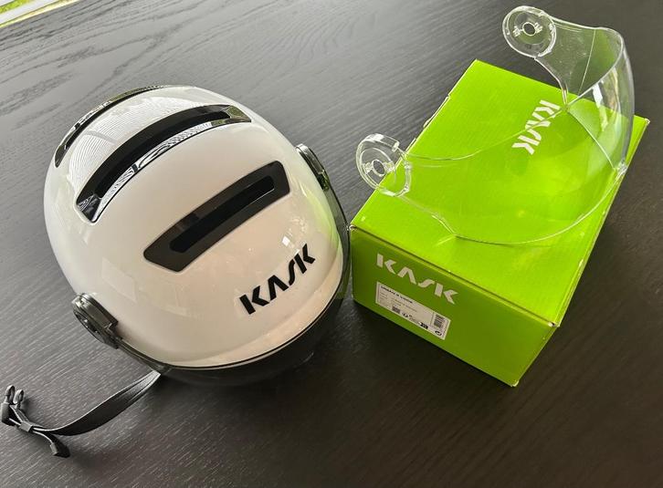 Fietshelm Kask Urban R maat M met extra visier, Fietsen en Brommers, Fietsaccessoires | Fietshelmen, Zo goed als nieuw, Heer of Dame