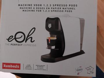 Expressomachine Rombouts NOUVEAU !, Enlèvement ou Envoi, Neuf, Machine à espresso, Dosettes et capsules de café