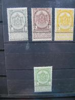 BELGIË  N 53 TOT 56  X MET SCHARNIER, Postzegels en Munten, Ophalen of Verzenden, Postzegelboek, Postfris, Postfris