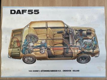 Daf 55 Twee Muurfolders Showroom Garagehouder 1968