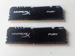 2x8 gb hyperx fury ram ddr4 rgb, Computers en Software, RAM geheugen, Ophalen, Zo goed als nieuw, DDR4