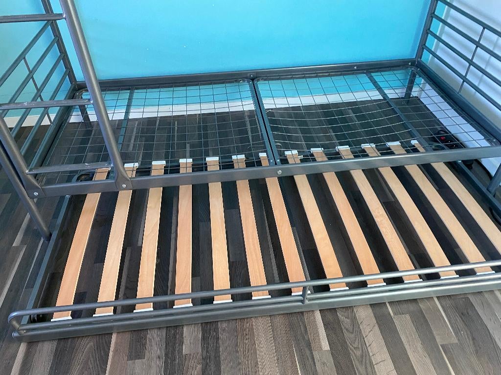 IKEA Svarta uitschuifbed voor onder bed, 90 cm, Gris, Une personne, Enlèvement