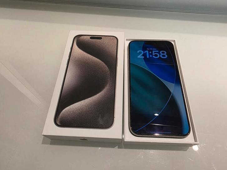 Iphone 15 pro max 1tb titanium grey, Telecommunicatie, Mobiele telefoons | Apple iPhone, Zo goed als nieuw, iPhone 15, Ophalen