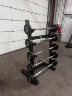 Vaste Halterstang 35kg ,30kg ,27,5kg 22,5kg 17,5kg + Rek, Sport en Fitness, Fitnessmaterialen, Ophalen, Gebruikt, Halterstangen