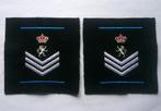 Insignes de grade pour épaulettes feue la police communale, Verzamelen, Verzenden, Rijkswacht, Embleem of Badge