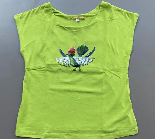 T-shirt groen vogel Pan con Chocolate 152 NIEUW, Kinderen en Baby's, Kinderkleding | Maat 152, Nieuw, Meisje, Shirt of Longsleeve