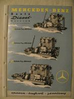 156 Mercedes Benz scheepsdieselmotoren sheet brochure 1951, Enlèvement ou Envoi, Utilisé, Mercedes
