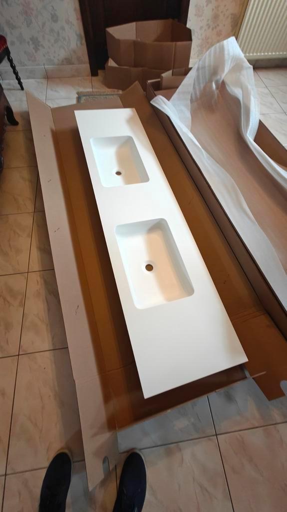 Lavabo nieuw 200 cm x 50 cm wit, Doe-het-zelf en Bouw, Sanitair, Nieuw, Ophalen