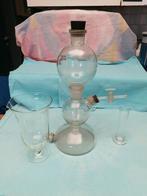 Vintage laboratoriumset-sanatoriumglaswerk gravering nummer, Antiek en Kunst, Ophalen