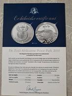 South africa 20 C 2010 +Certificaat AG ZEEEER SCHAARS !els!, Ophalen of Verzenden