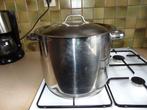 Kookpot inox 12 liter, Huis en Inrichting, Keuken | Potten en Pannen, Inox, Gebruikt, Ophalen of Verzenden, Kookpan of Snelkookpan