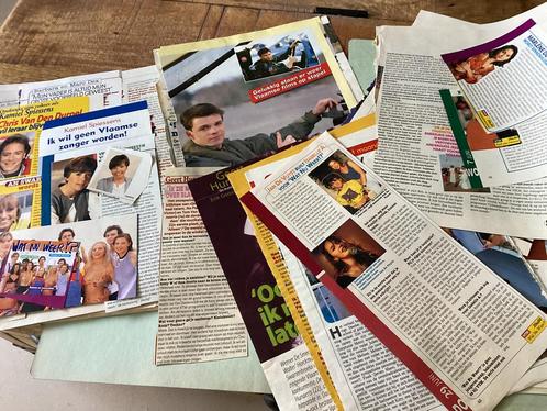 Knipsels : Allerlei Vlaamse vedetten ‘90 ✂️🎶, Verzamelen, Tijdschriften, Kranten en Knipsels, Knipsel(s), Verzenden