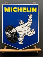 Emaille reclamebordje MICHELIN jaren50, Ophalen, Gebruikt, Reclamebord
